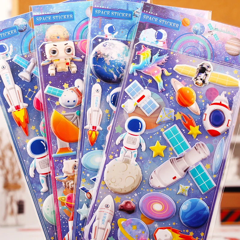 Pegatinas de espuma 3D con tema espacial