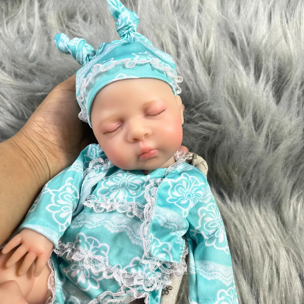 Muñeca reborn de silicona Luna realista, cuerpo suave lavable - imagen 3