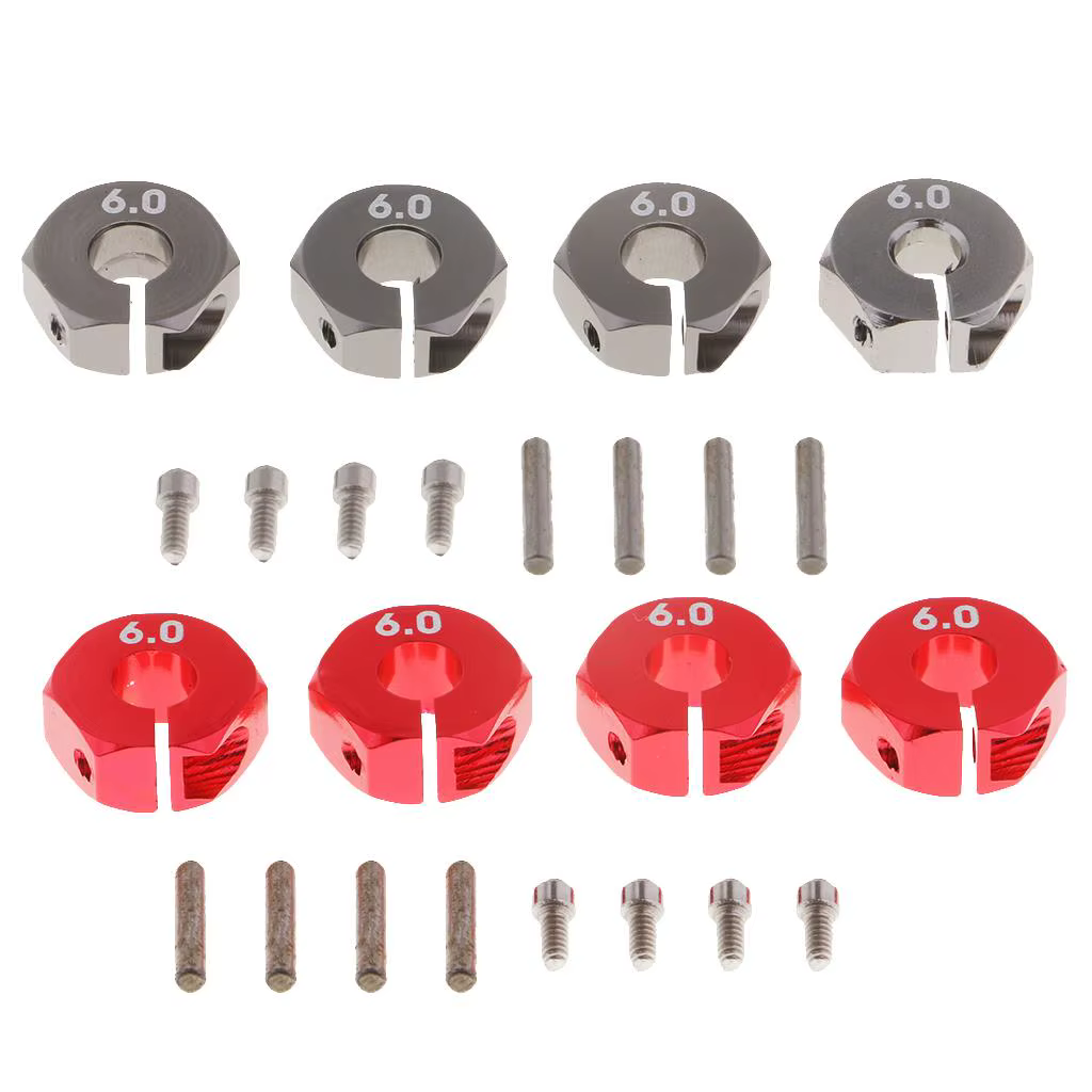 Tornillos hexagonales metálicos para ruedas RC – Repuesto buje - imagen 2