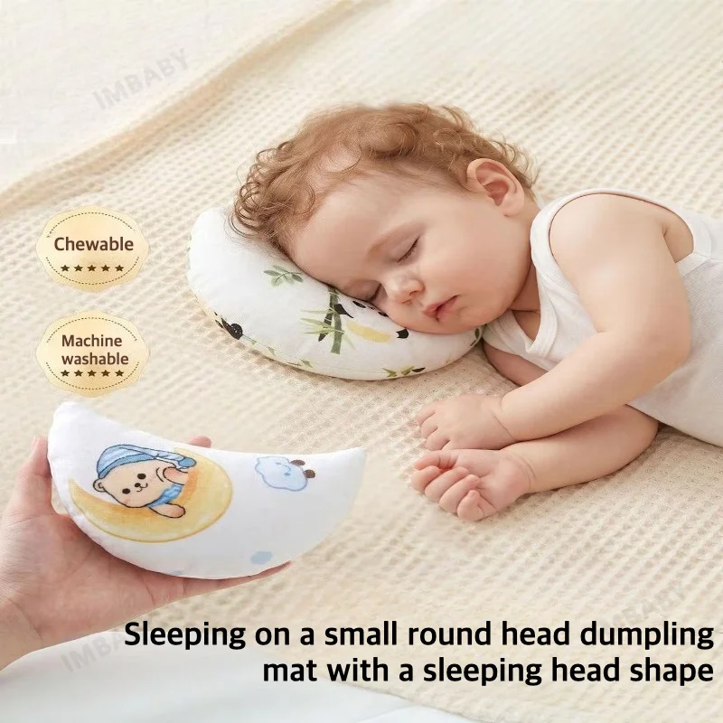 IMBABY Almohada moldeadora de cabeza para recién nacido de algodón - imagen 4