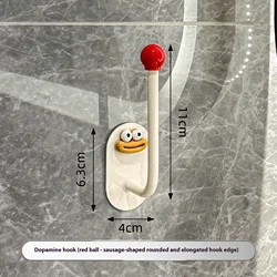 Gancho adhesivo para baño sin perforaciones – Alta resistencia