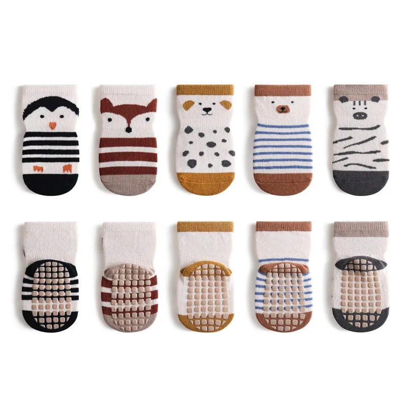 Calcetines antideslizantes para bebés y niños – Pack 5