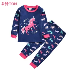 DXTON Pijama unicornio de niño: top y pantalón