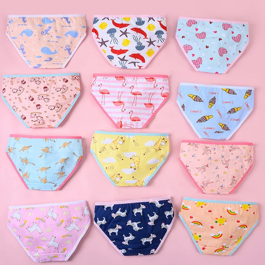 Ropa interior de algodón para niños y niñas con dibujos animados - imagen 4