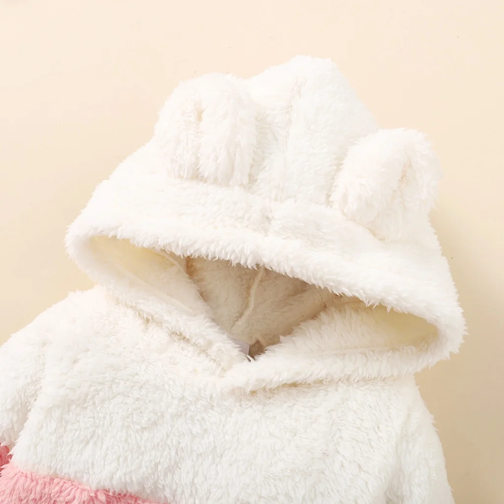 Conjunto felpa para bebé niña – Sudadera con capucha y pantalón - imagen 4