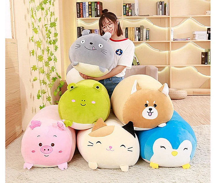 Cojín de peluche animalito regordete
