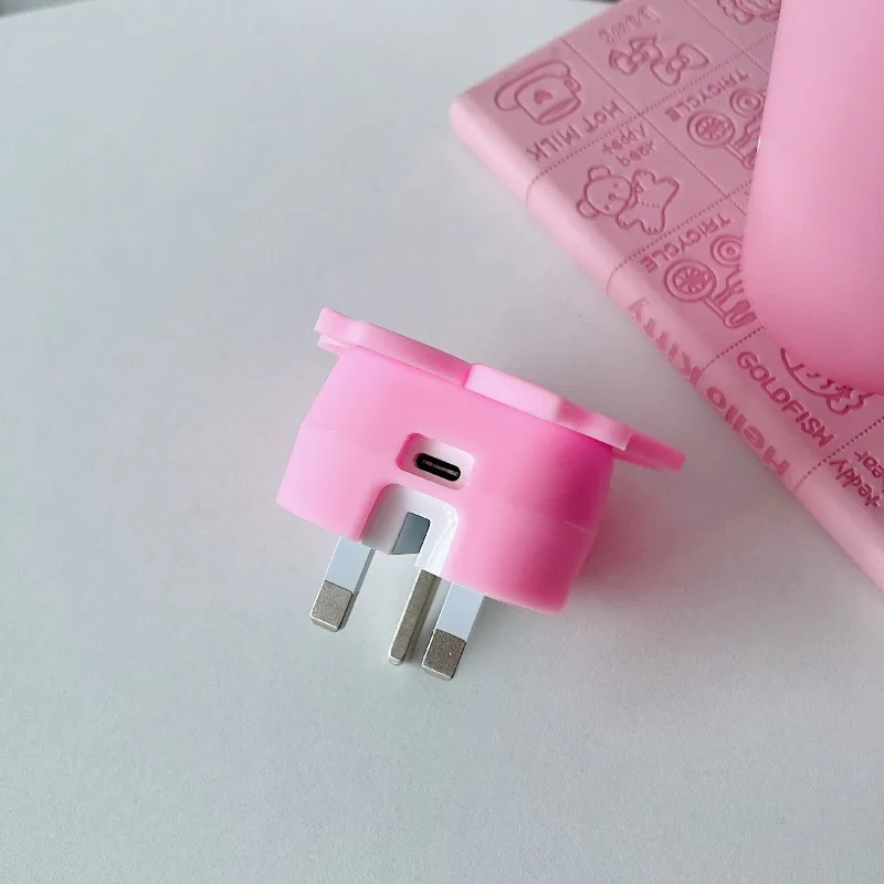 Funda móvil 3D suave con flores de cerezo y organizador de cables - imagen 5