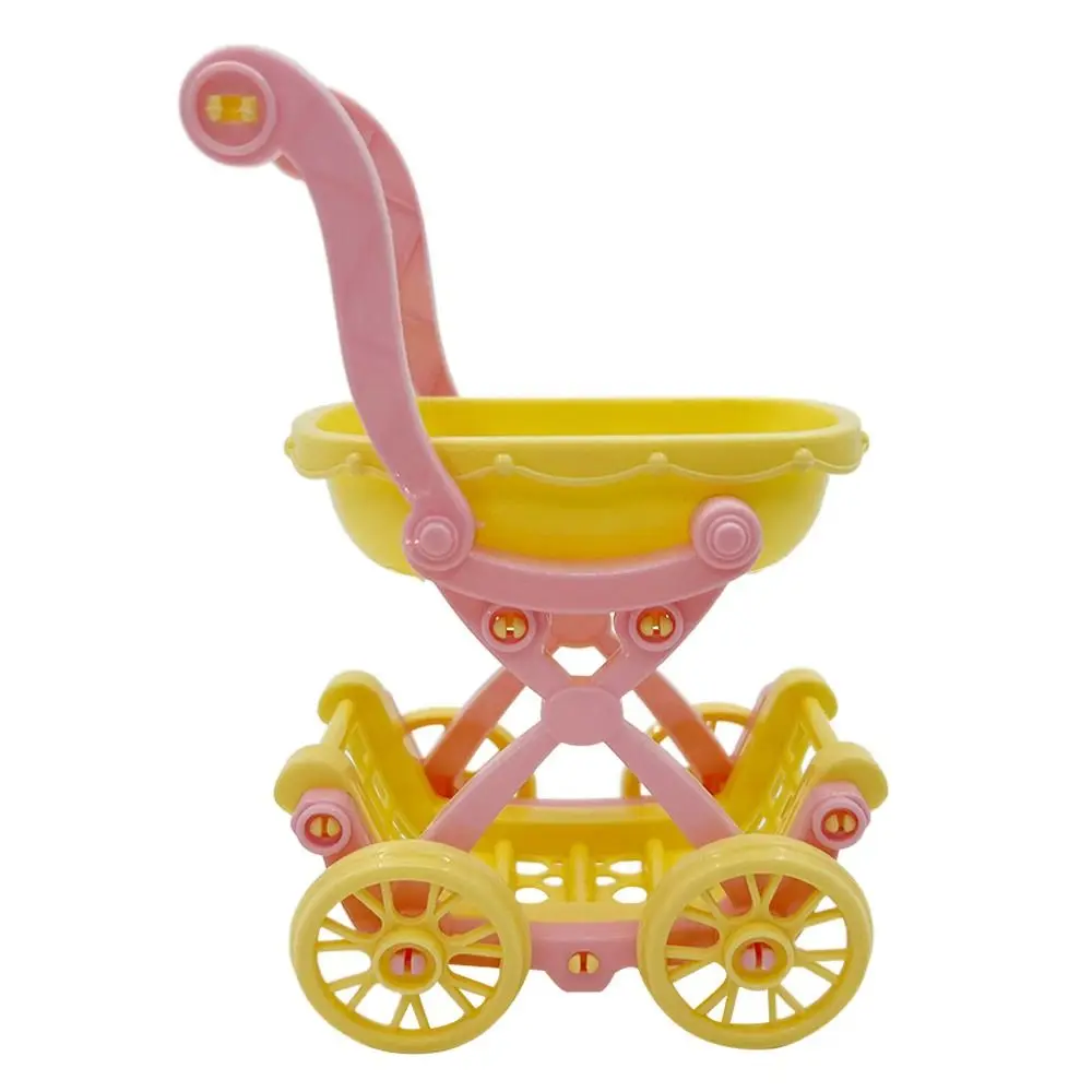 Carrito de bebé para muñecas: accesorios mini muebles simulados - imagen 5