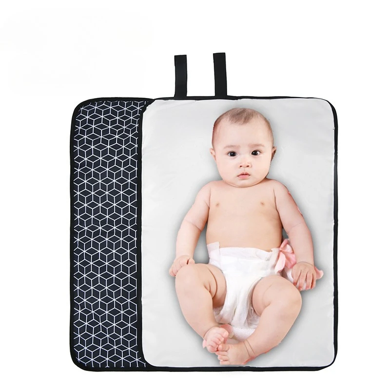 Alfombrilla para cambiar pañales plegable portátil para bebé de viaje - imagen 3