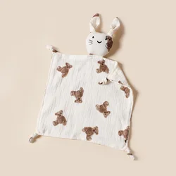 Edredón muselina de algodón con diseño de gato para bebé
