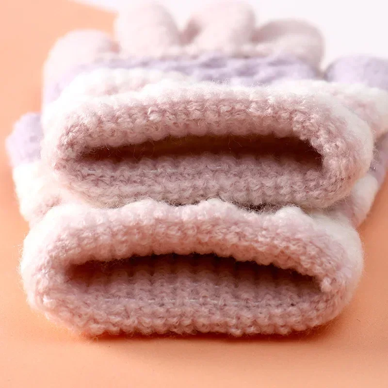 Guantes de bebé en punto con dedos completos para invierno y otoño - imagen 2