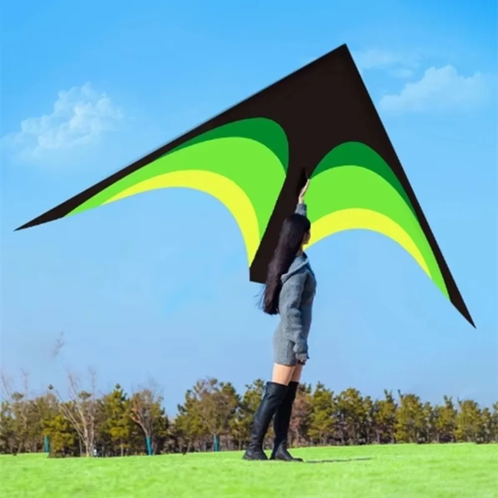 Easy Fly cometa Delta arcoíris Ripstop con cola larga - imagen 3