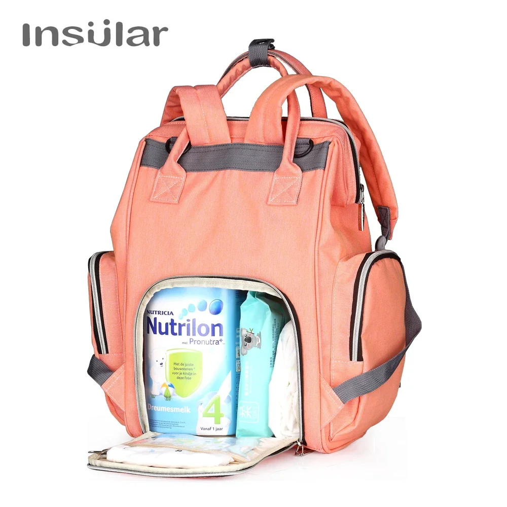 Bolsa de pañales mochila con cambiador – Perfecta para viajes - imagen 4