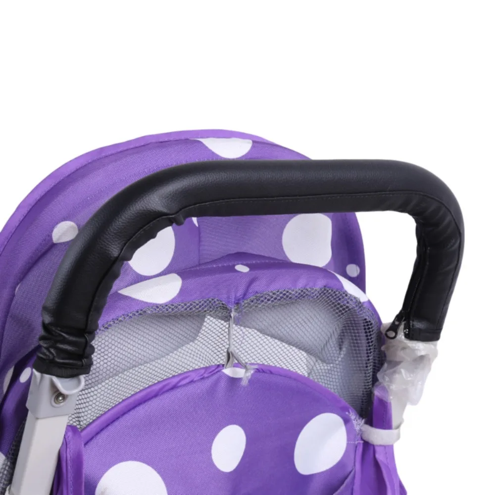 Funda protectora reposabrazos cochecito YOYO – Asa de cuero PU - imagen 4