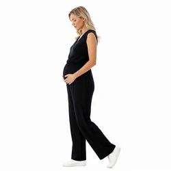 Mono de maternidad sin mangas holgado para verano, lactancia