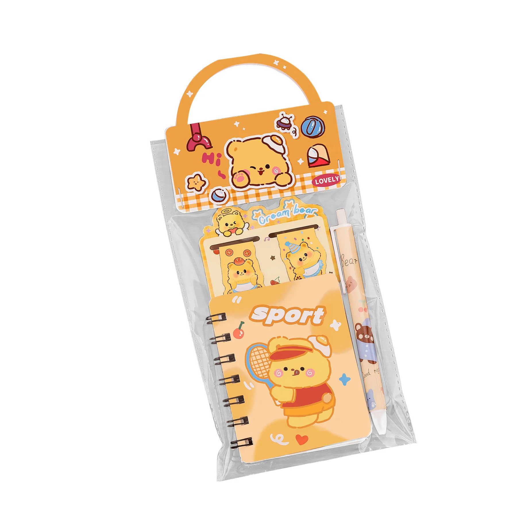 Juego de papelería Capybara Kawaii con bolso dibujos animados - imagen 3