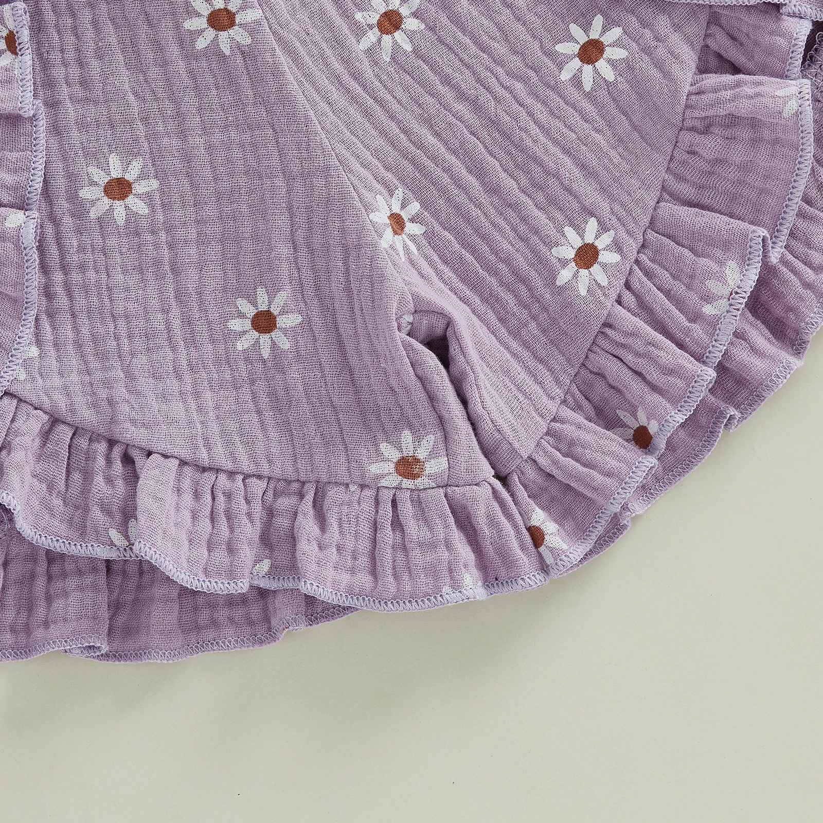 Conjunto de verano niña: camiseta sin mangas y pantalón corto floral - imagen 4