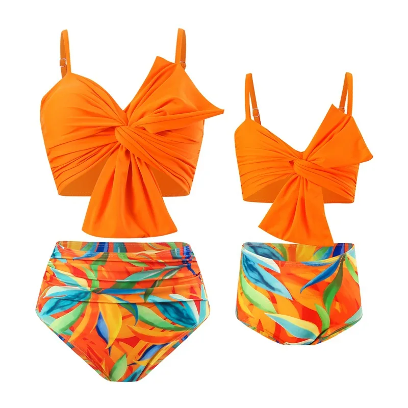 Traje de baño a juego madre e hija, sin mangas, verano - imagen 5