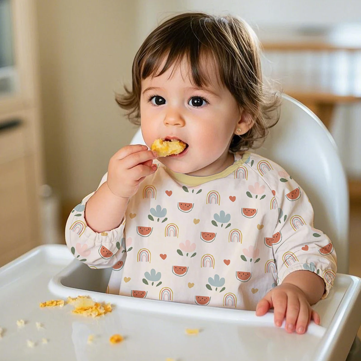 Kangobaby Babero de alimentación de manga larga para bebé - imagen 5
