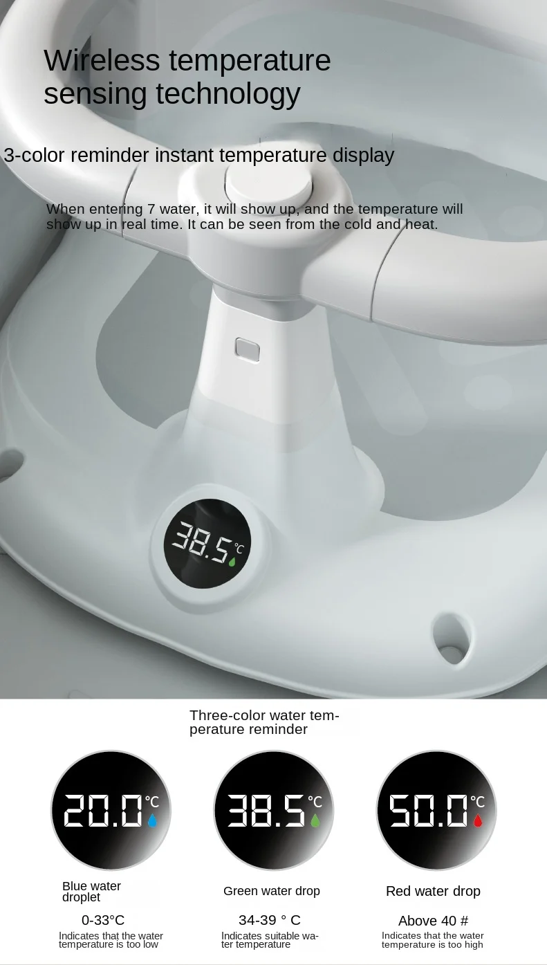 Silla de baño para bebé LazyChild en uso