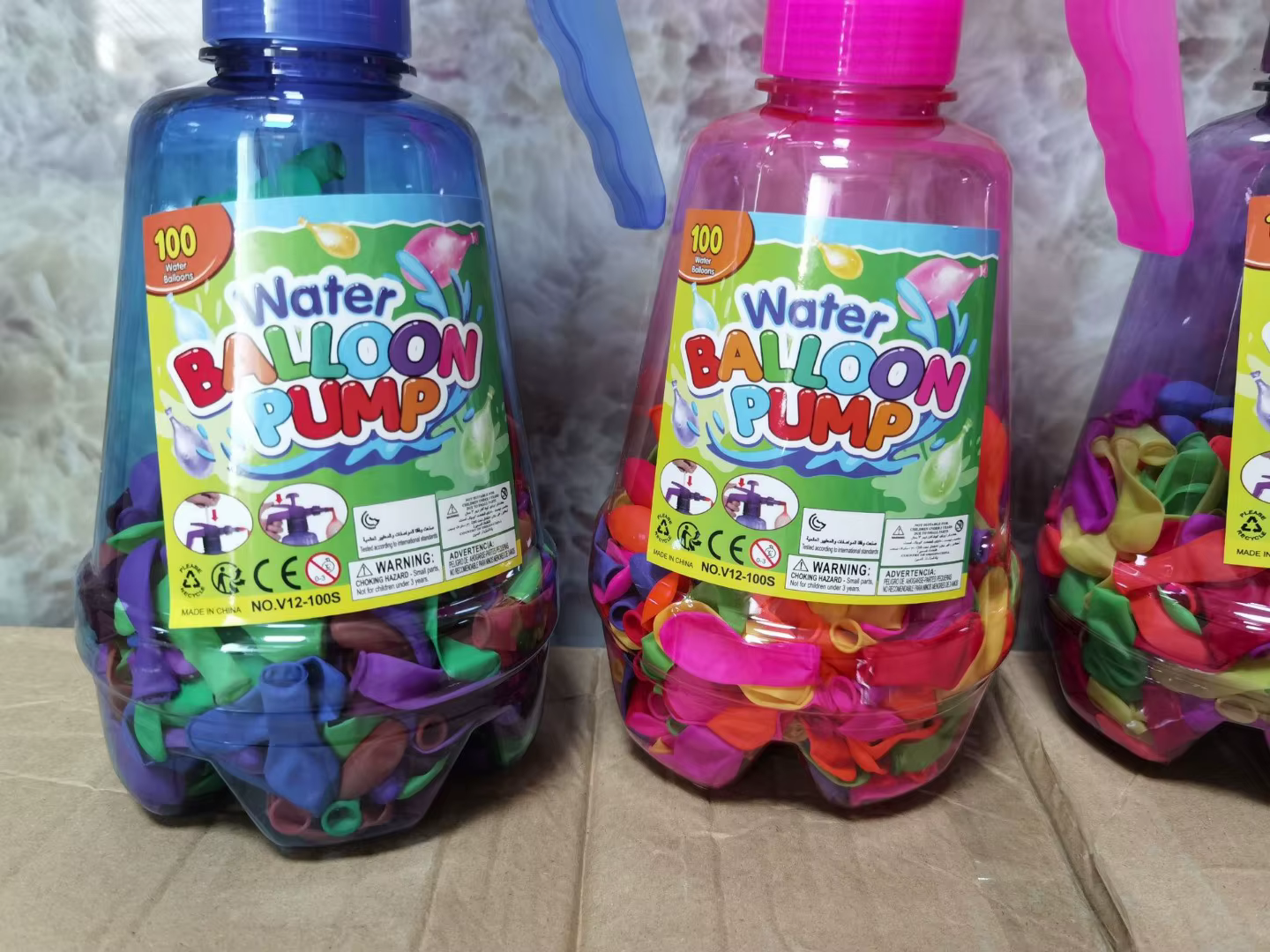 Globos de agua de vinilo incluidos en el kit