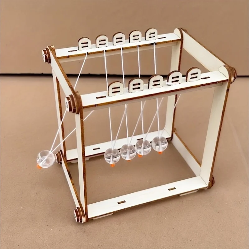 Kit péndulo Newton de madera educativo STEM - imagen 5