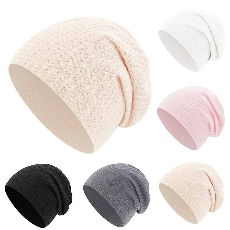 Gorro de punto bebé doble capa – color liso unisex - imagen 4