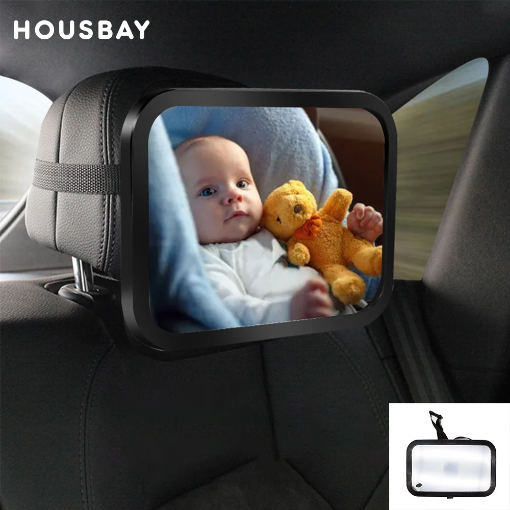 Espejo de seguridad para coche de bebé – Rotación 360° y vista clara - imagen 4