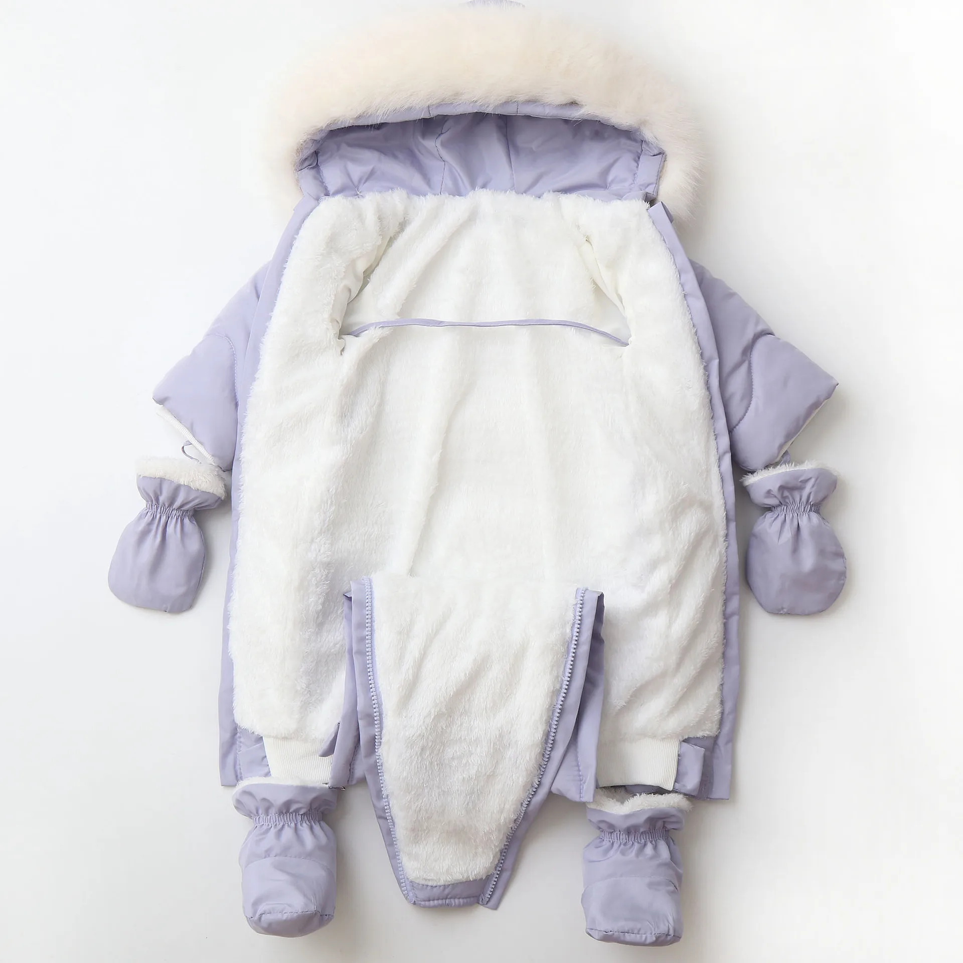 Pelele de invierno acolchado para bebé – Suave y cálido - imagen 4