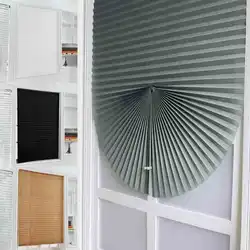 Persianas plisadas autoadhesivas semiópacas para ventanas