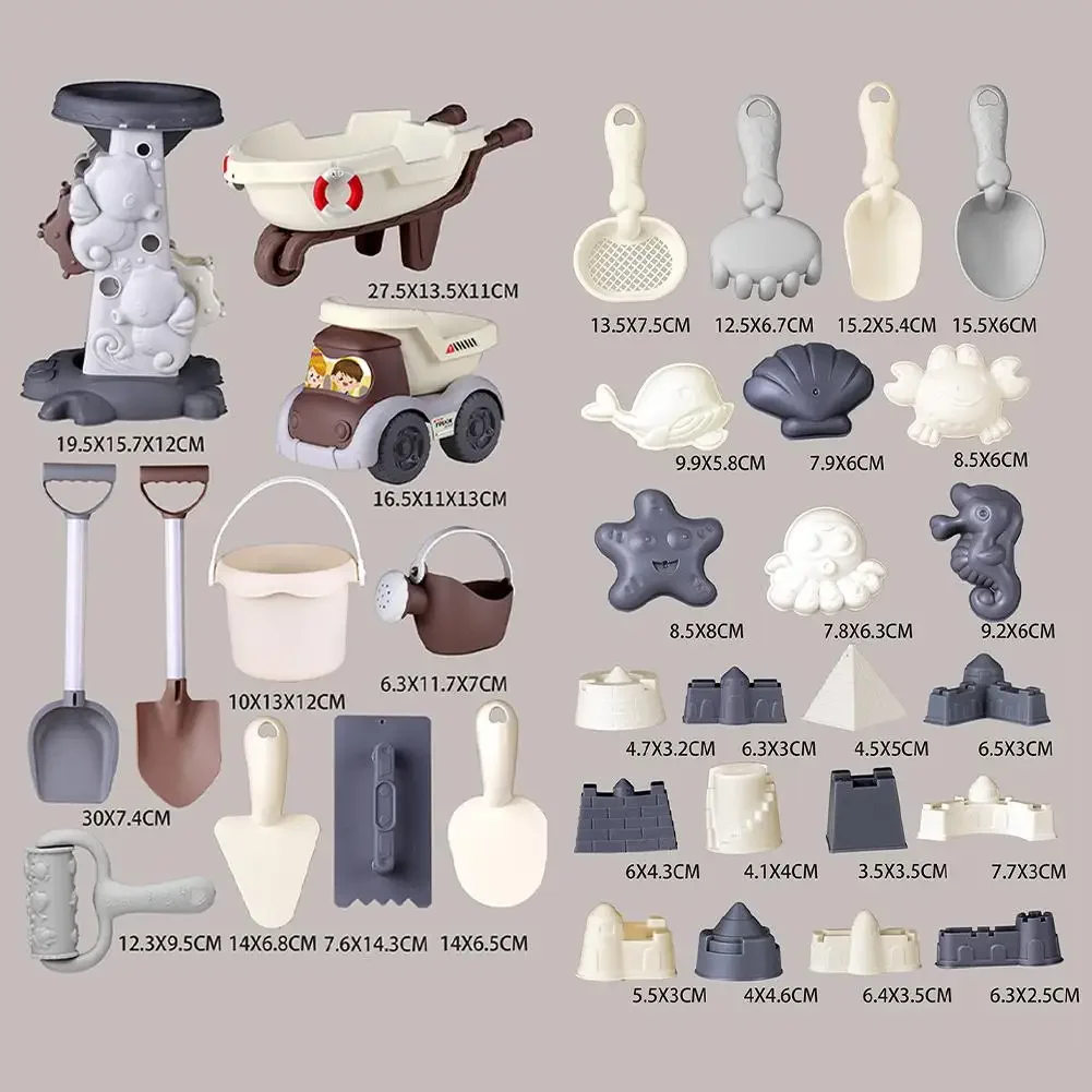 Moldes de arena con animales y accesorios