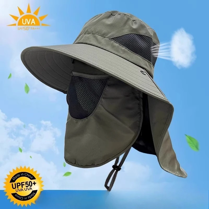Sombrero de protección solar UV de ala ancha para verano - imagen 4
