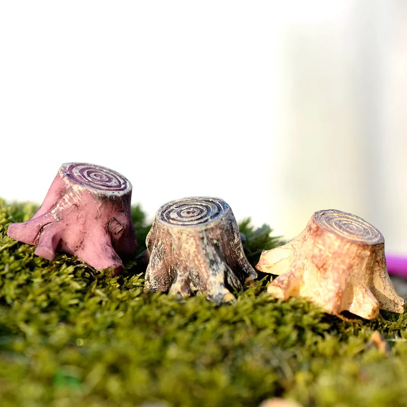 Figurita árbol resina con musgo – decoración infantil mágica - imagen 2