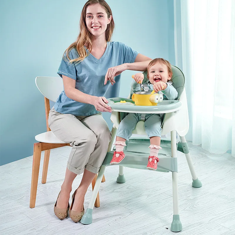 Silla de comedor ajustable desmontable en dos piezas para bebé
