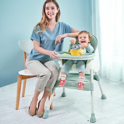 Silla de comedor ajustable desmontable en dos piezas para bebé