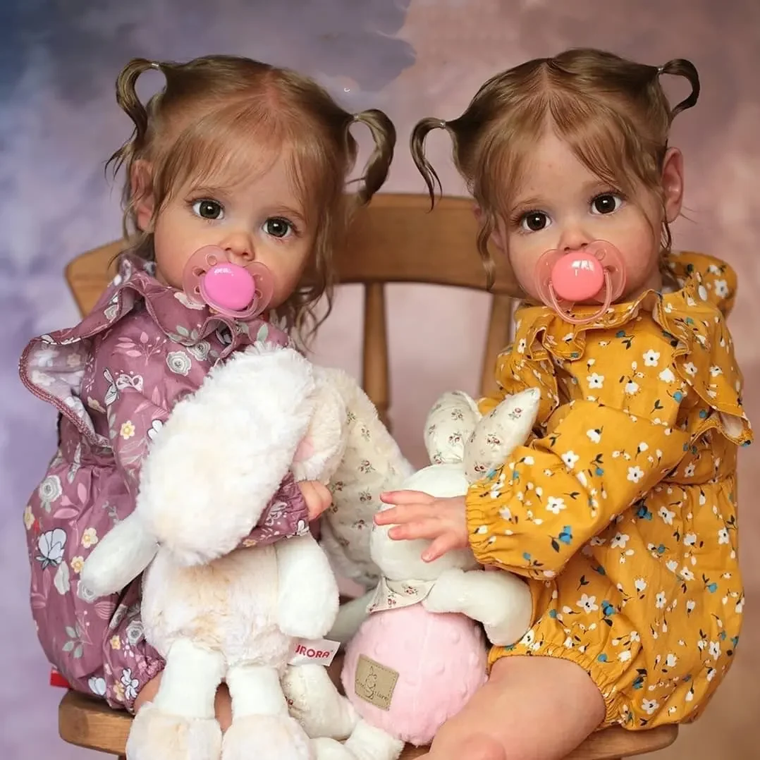 Muñeca reborn Maggie recién nacida artesanal de pelo enraizado 3D - imagen 3