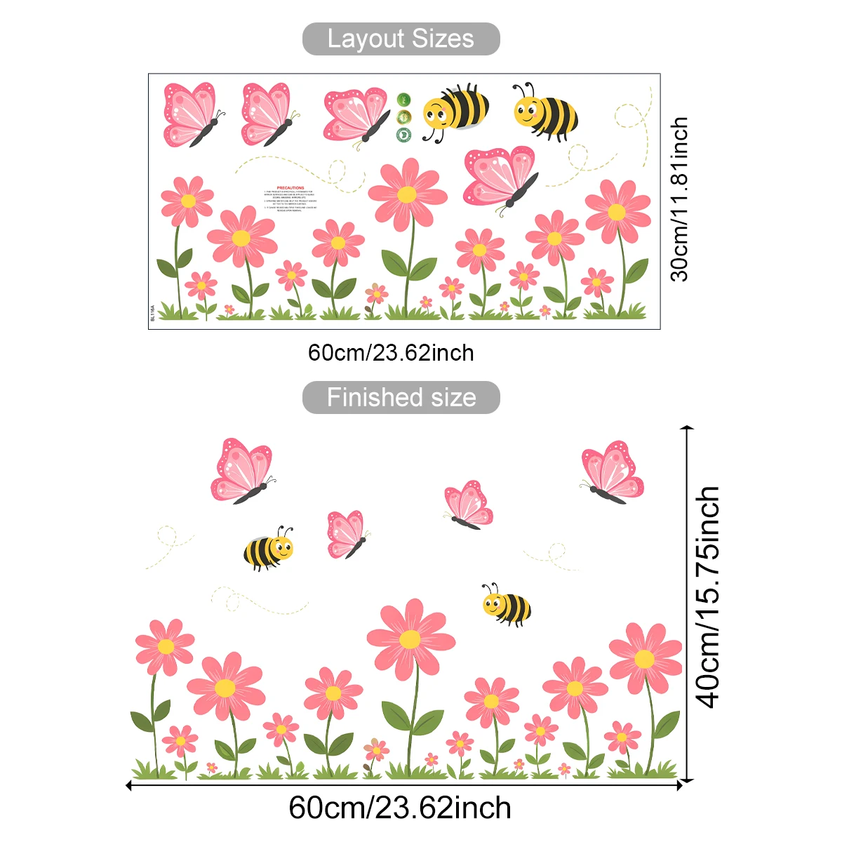 Pegatina estática para ventana de primavera y Pascua con margaritas - imagen 5