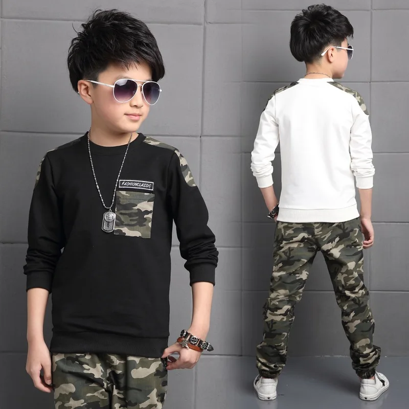 Chándal primavera para niños con sudadera y pantalón camuflaje - imagen 4
