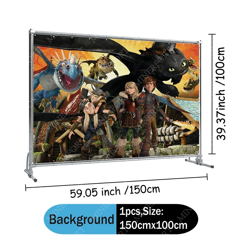 Tela decorativa para pared Cómo entrenar a tu dragón resistente - imagen 4