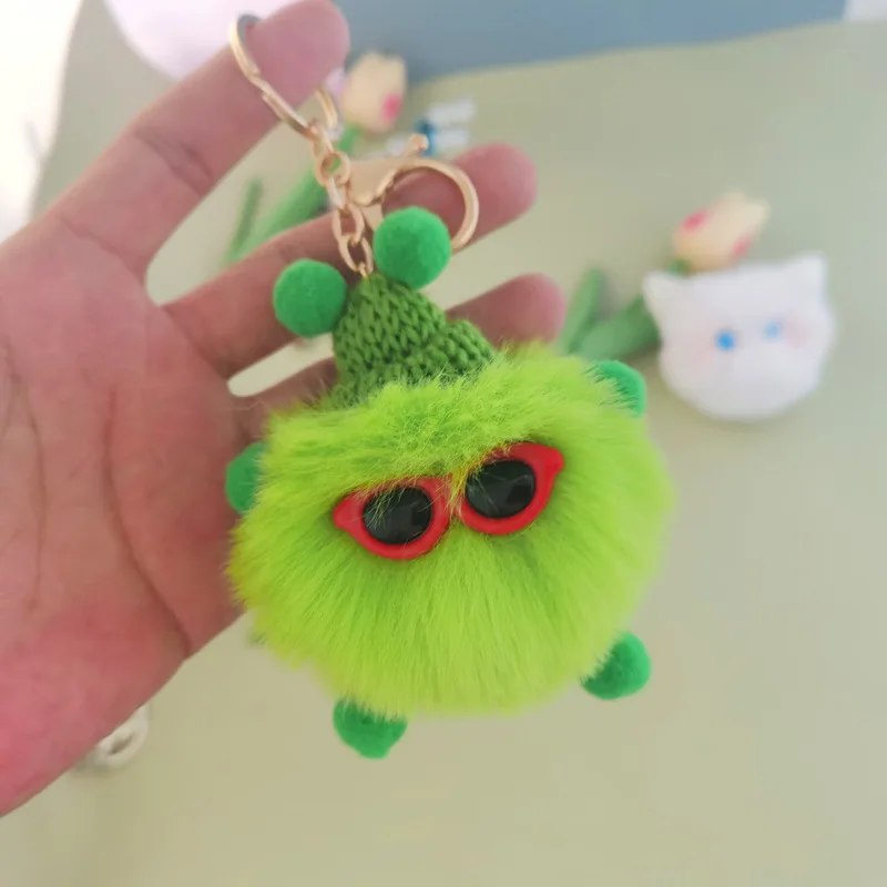 Llavero de felpa con colgante tierno para chicas adolescentes