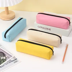 Portatodo para lápices grande liso con cremallera minimalista