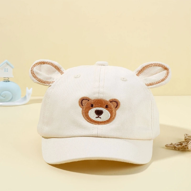 Gorra de bebé con orejas de oso y visera para el sol - imagen 4