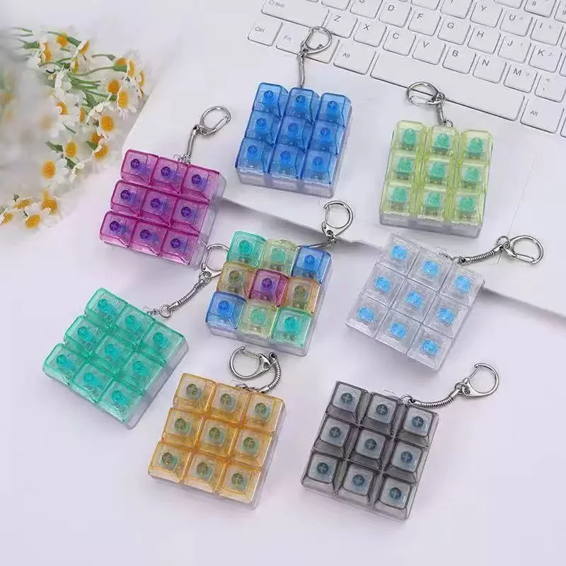 Llavero antiestrés LED Tetris luminoso para niños - imagen 5
