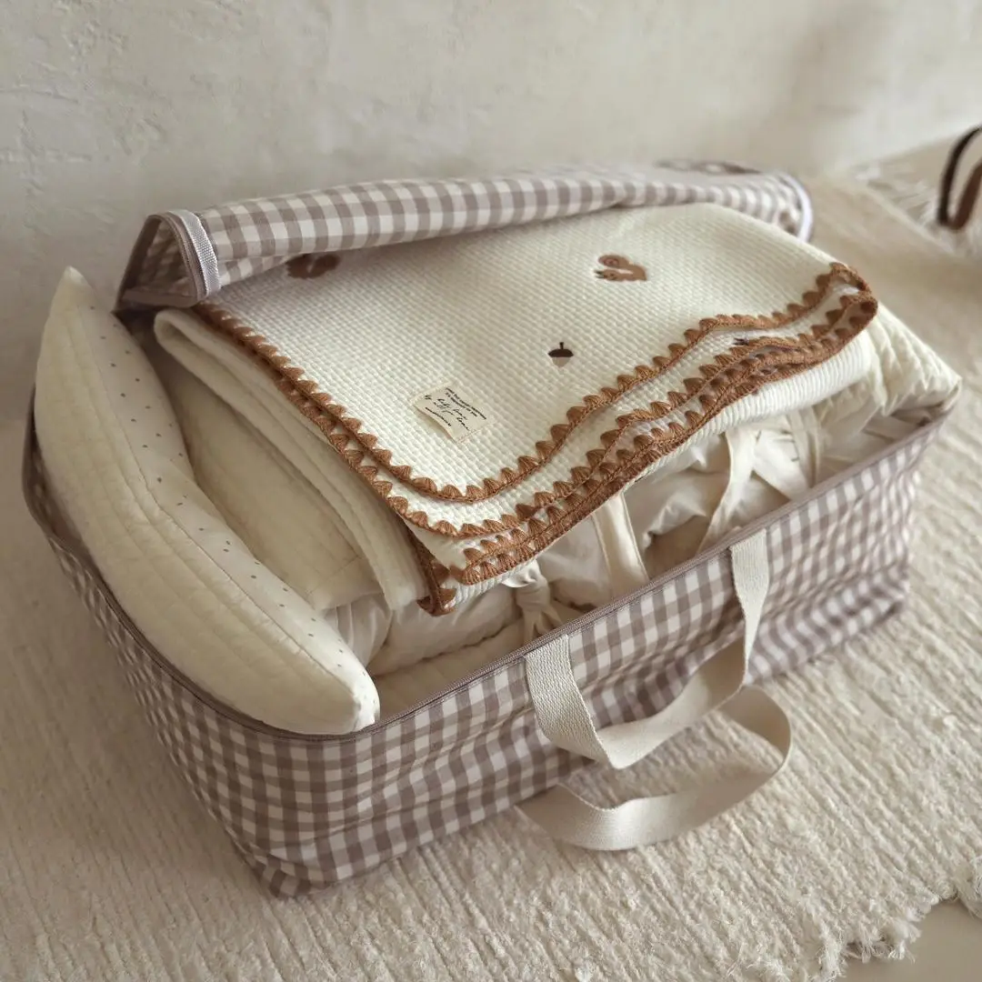 Bolsa impermeable lona para bebé mamá con edredón viaje - imagen 4