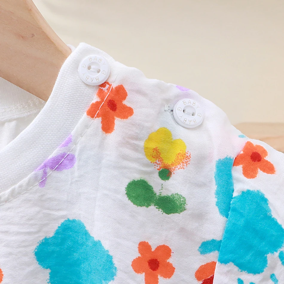 Conjunto verano niños – Pantalones cortos transpirables de manga corta - imagen 3