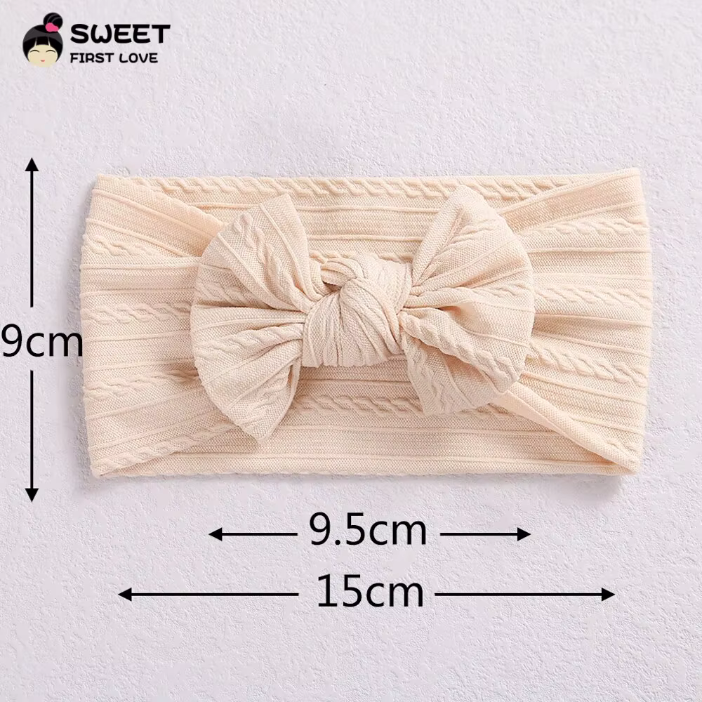 Diadema elástica con lazo para bebé – Suave y adorable - imagen 4