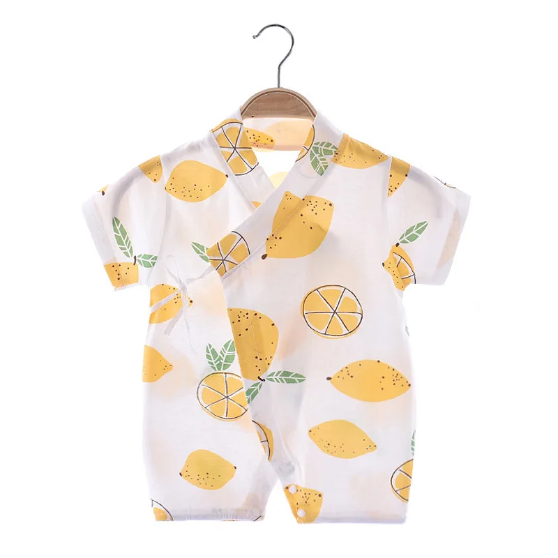 Mono de verano en algodón para recién nacido con estampado frutal - imagen 5