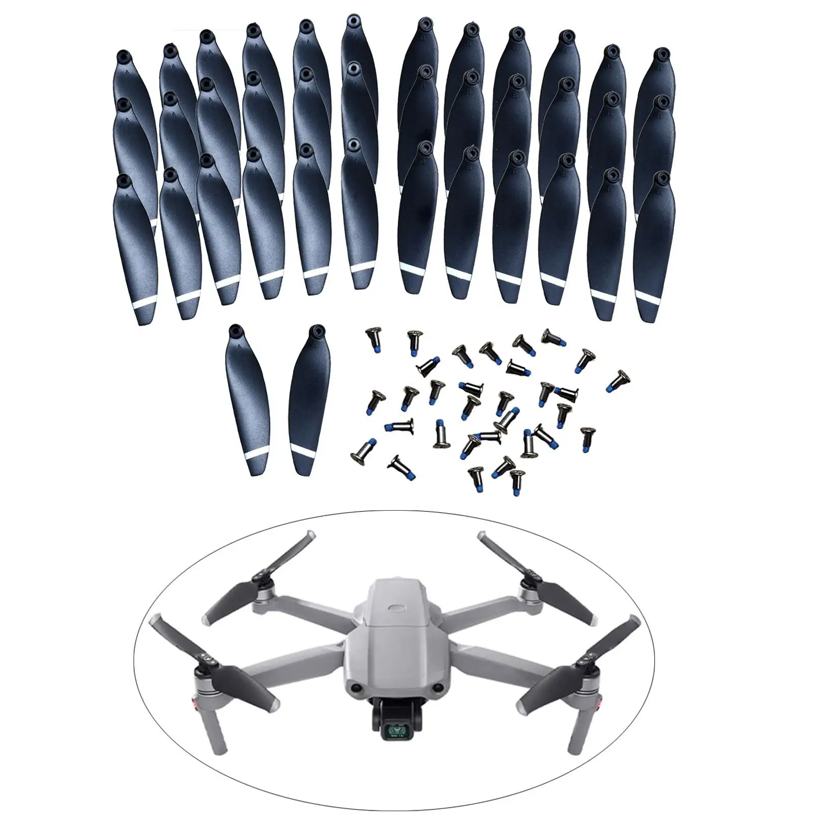 Set completo de hélices y tornillos de repuesto
