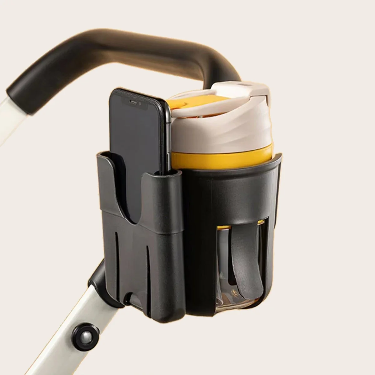 Soporte universal para biberón y teléfono en carrito giratorio - imagen 3