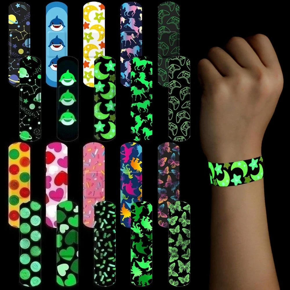 Tiritas luminosas infantiles con diseños de dinosaurios y estrellas - imagen 5